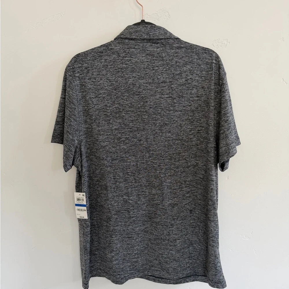 Alfani Gray Heather Short-Sleeve Polo Size XL NWT - Picture 3 of 5